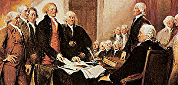 co-authorship - the signing of the declaration of independence