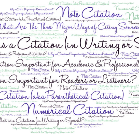 what is meant by citation in research paper